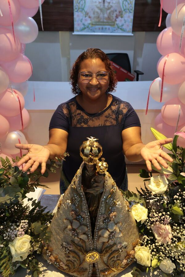 Ana Cláudia Conceição contou um depoimento emocionante sobre a relação com Nossa Senhora